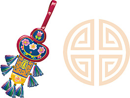 中國(guó)風(fēng)傳統(tǒng)新年元素