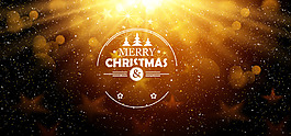 璀璨光暈圣誕矢量banner素材