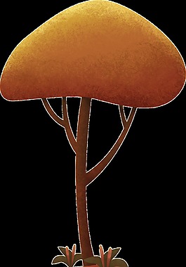 手繪創(chuàng)意樹木透明素材