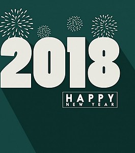 2018新年快樂ai矢量素材下載