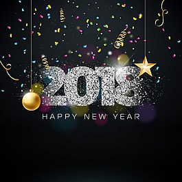 2018新年快樂(lè)背景素材下載