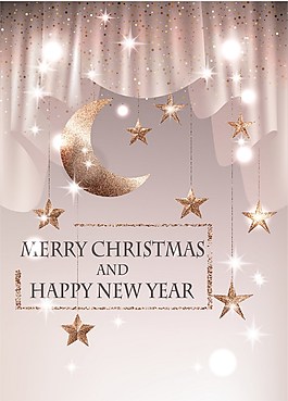 月亮星星新年圣誕素材下載