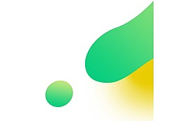 清新绿色圆形几何png元素