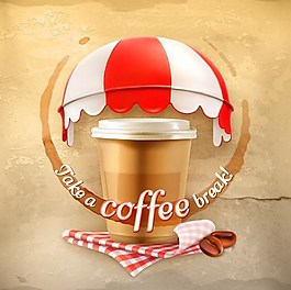咖啡奶茶ai矢量素材下載