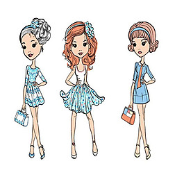 清新可愛卡通形象人物