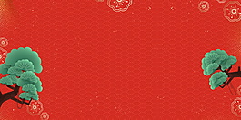 個性狗年新春海報背景設計