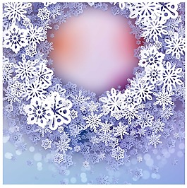 時尚立體冬天雪花紋理