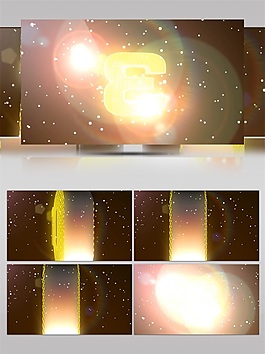金色星光宇宙視頻素材