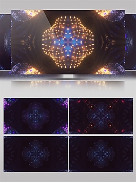 金色動感星光視頻素材