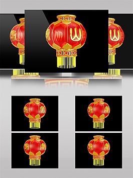 紅光燈籠視頻素材