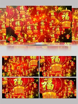 紅色喜慶燈籠視頻素材