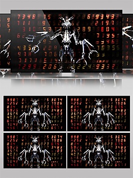 紅色機械光斑視頻素材