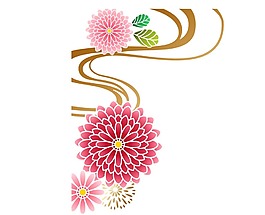 卡通彩色花朵png元素