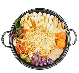 配色清新泡面火鍋產(chǎn)品實(shí)物