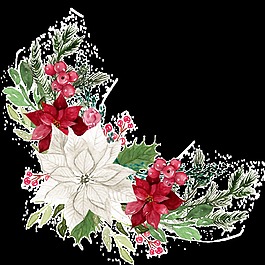 浪漫婚禮花卉素材