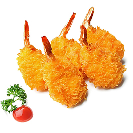 炸蝦免摳素材