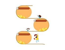卡通學(xué)習(xí)進(jìn)步進(jìn)階png元素