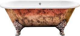 彩色陶瓷浴盆png元素