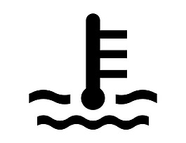 卡通黑色水溫圖標(biāo)png元素