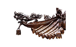 復(fù)古建筑龍屋檐元素