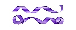 簡(jiǎn)約藍(lán)色絲帶元素