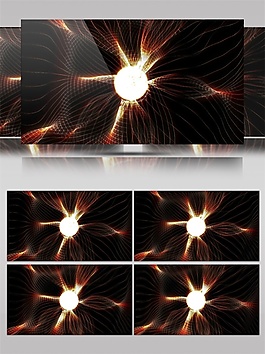 暖黃燈泡視頻素材