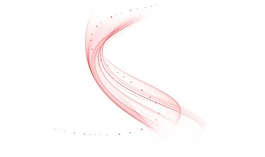粉色纱带弯曲飘逸png元素