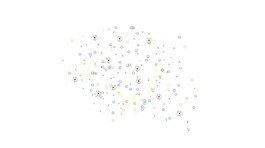 白色小花朵星星插画png元素