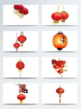 中國風(fēng)紅色燈籠素材