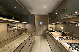美式廚房白色櫥柜裝修效果圖