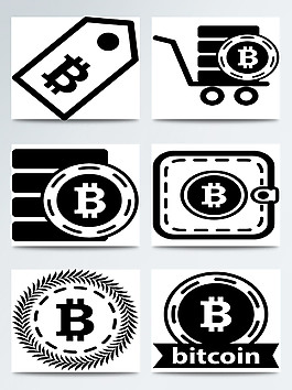 線稿比特幣轉(zhuǎn)換符合圖標(biāo)合集