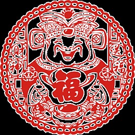 剪紙風春節元素
