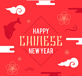 紅色喜慶中國風(fēng)2018新年年會海報