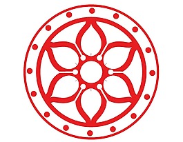 红色香港紫荆花图标png元素