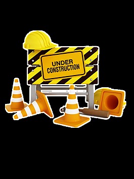 道路施工注意安全圖案設計圖
