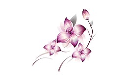 清新簡(jiǎn)約紫色花朵元素