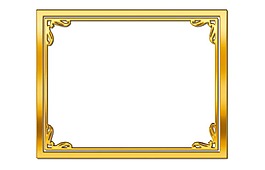 金色金色邊框元素