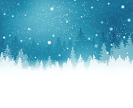 精美白雪唯美背景
