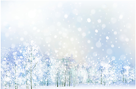 精美白雪唯美背景