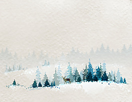 精美白雪唯美背景