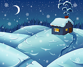 精美白雪唯美背景