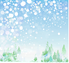 精美白雪唯美背景