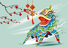 創(chuàng)意中國風狗年海報背景