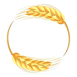 金色小麥紋理邊框