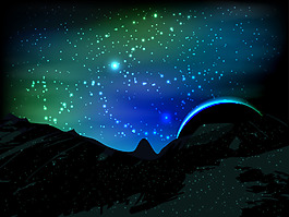 梦幻星空背景