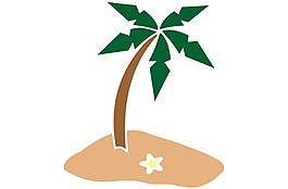 手繪綠色大樹元素