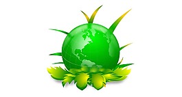 清新綠色地球元素