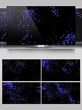藍光夢幻宇宙視頻素材
