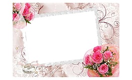 清新粉色花朵元素