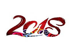 藝術(shù)字2018新年元素